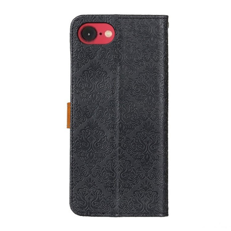 Чохол-книжка European Floral для iPhone 16e - чорний