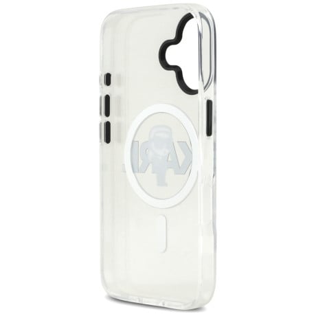 Оригинальный прозрачный чехол Karl Lagerfeld IML Karl Sketch Logo с MagSafe на iPhone 17 - Transparent