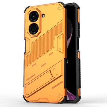 Противоударный чехол Punk Armor с подставкой на Xiaomi Redmi A5 4G 171.1mm / Poco C71 5G - оранжевый