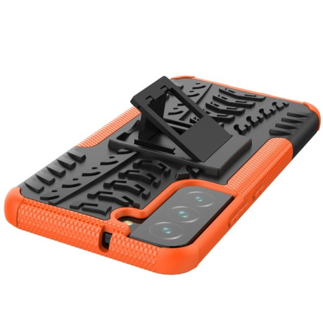 Противоударный чехол Tire Texture на Samsung Galaxy S22 Plus 5G - оранжевый