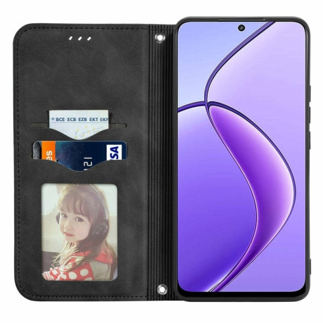 Чехол-книжка Retro Skin Feel Business Magnetic для Realme 13 5G/12 5G/12X 5G - черный