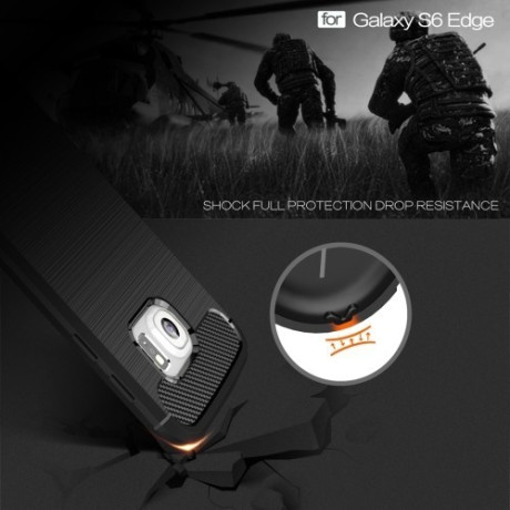 Протиударний Чохол Rugged Armor Fiber Black для Samsung Galaxy S6 Edge / G925