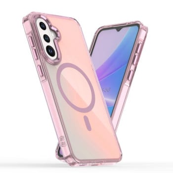 Чохол Plating Gradient Discolor MagSafe для Samsung Galaxy A56 5G - рожевий