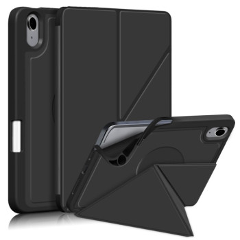 Чохол-книга Cloth Texture Multi-folding для iPad mini 7/ mini 6 - чорний
