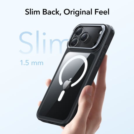 Оригінальний чохол ESR Classic Hybrid з підставкою Kickstand та з MagSafe на iPhone 17 Pro - Clear Black