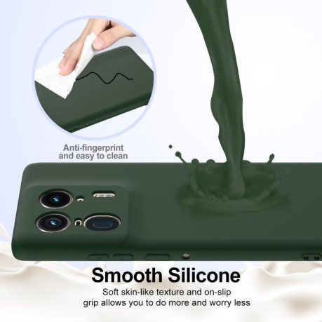 Силиконовый чехол Shockproof Silicone Magsafe для Motorola Edge 50 Ultra - зеленый