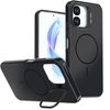 Чехол Bright Color Imitation Camera Bracket с MagSafe и имитацией камеры на OPPO A6x 4G / 5G / 5G India — чёрный