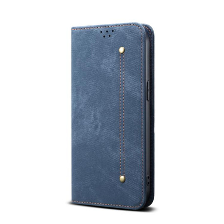 Чехол книжка Denim Texture Casual Style на OnePlus 13T - синій