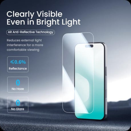 Защитное стекло NILLKIN H+Pro AR Tempered Glass на iPhone 17