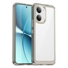 Противоударный чехол Colorful Acrylic Series с цветной силиконовой боковиной на Xiaomi Poco X8 Pro Max — прозрачный/серый