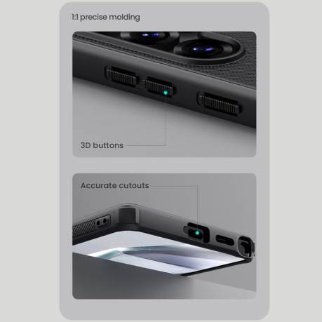 Противоударный чехол NILLKIN Frosted Shield Pro Magnetic Magsafe для Samsung Galaxy S25 Ultra 5G - черный