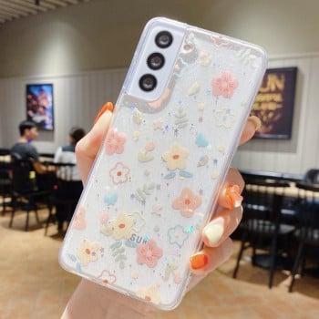 Протиударний чохол Fresh Small Floral Epoxy TPU для Samsung Galaxy A35 - D02 Hand-painted Flower