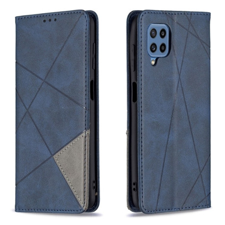 Чехол-книжка Rhombus Texture для Samsung Galaxy M32/A22 4G - синий