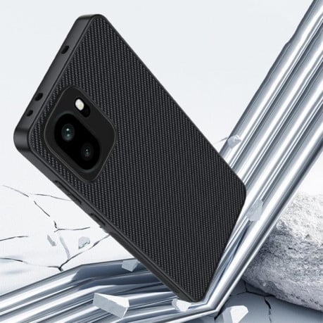 Противоударный чехол Carbon Fiber Texture Printing для OnePlus Ace 6 — золотой