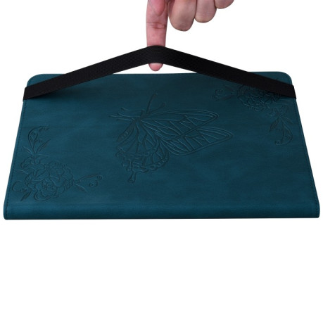 Чохол-книжка Butterfly Flower Embossed Leather на Xiaomi Redmi Pad SE 8.7 - синій