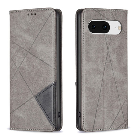 Чехол-книжка Rhombus Texture для Google Pixel 8 - серый