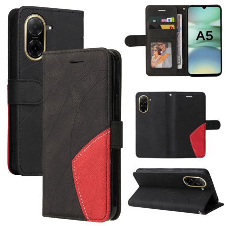 Чехол-книжка Dual-color Splicing Flip Leather для Xiaomi Redmi  A5 4G 173.3mm - черный