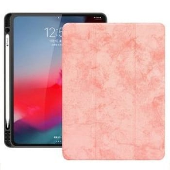 Чехол-книжка Three-folding Flip Magnetic Premium PU Leather на iPad Pro 11 inch 2018/Air 10.9 2020-розовый