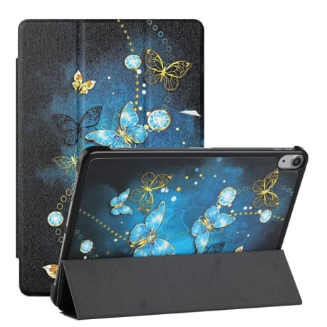 Чехол-книжка Silk Texture Colored Drawing для iPad mini 6 - Diamond Butterfly