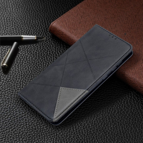 Чехол-книжка Rhombus Texture на Samsung Galaxy A71 / А715 - черный