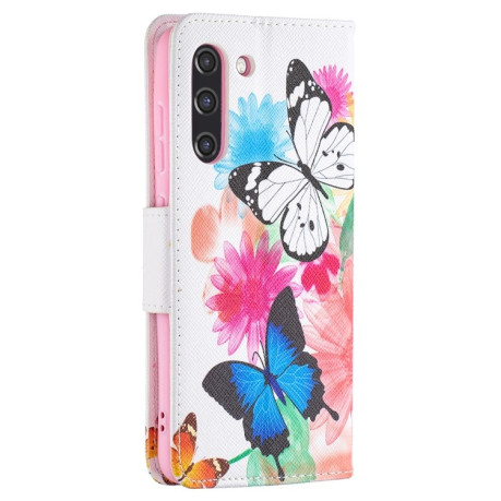 Чохол-книжка Colored Drawing Series Samsung Galaxy S21 FE - Butterflies