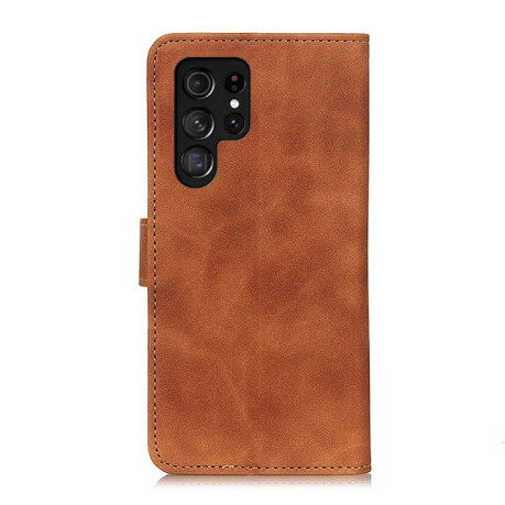 Чохол-книжка KHAZNEH Cowhide Texture  для Samsung Galaxy S25 Ultra 5G - коричневий