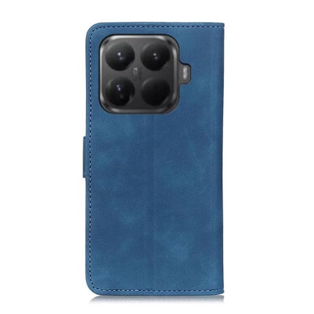 Чехол-книжка KHAZNEH с матовой фактурой Cowhide и магнитным хлястиком на Xiaomi 15T Pro 5G Global - синий
