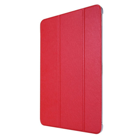 Чехол-книжка Silk Texture Three-fold на iPad Pro 12.9 (2021/2020) - красный