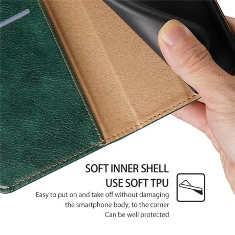 Чохол-книжка Gloss Oil Solid для Samsung Galaxy M55 5G - зелений