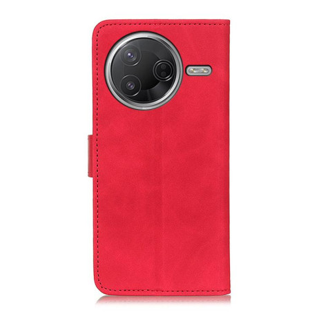 Чохол-книжка KHAZNEH Cowhide Texture на Xiaomi Poco F7 Pro / F7 Ultra - червоний