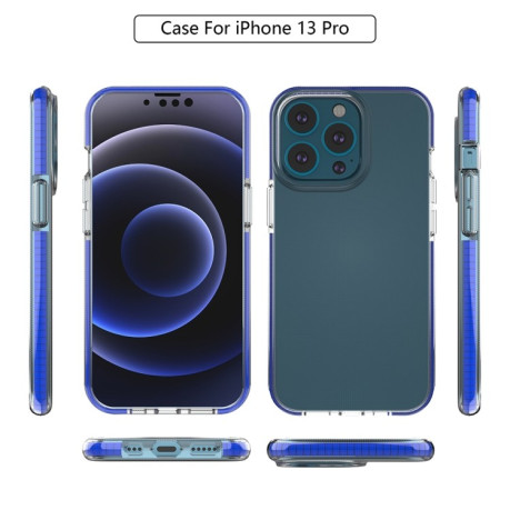 Ударозащитный чехол Double-color для iPhone 13 Pro - фиолетовый