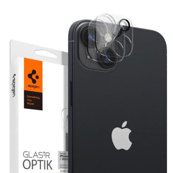 Комплект защитных стекол 2шт на камеру Spigen Optik.Tr Camera Lens для iPhone 14/13/13 Pro/14 Plus - Сlear