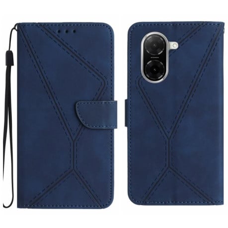 Чехол-книжка Stitching Embossed с магнитным хлястиком на Xiaomi Redmi A5 4G 173.3mm - синий
