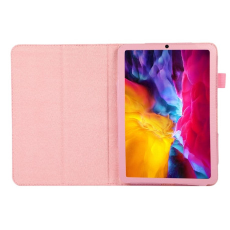 Чохол-книжка Litchi Texture для iPad mini 6 - рожевий
