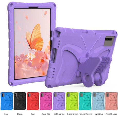 Противоударный чехол Butterfly Bracket EVA для Xiaomi Redmi Pad 2 /SE 11 2025 - фиолетовый