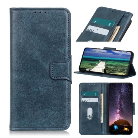 Чехол-книжка Mirren Crazy Horse Texture на OnePlus 10 Pro - синий