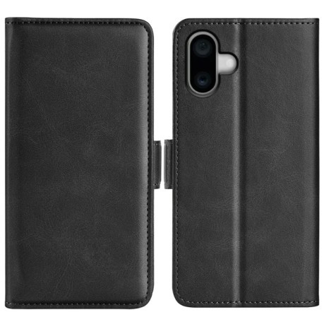 Чохол-книжка Dual-side Magnetic Buckle для iPhone 16 - чорний