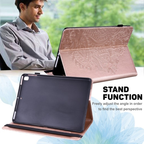 Чохол-книжка Embossed Tiger Pattern Leather Xiaomi Redmi Pad SE 8.7 - рожеве золото