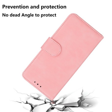 Чохол-книжка Skin Feel Pure Color для OPPO A58 4G - рожевий