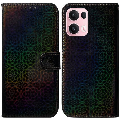 Чехол-книжка Solid Color Colorful на OPPO Reno13 Pro Global - черный
