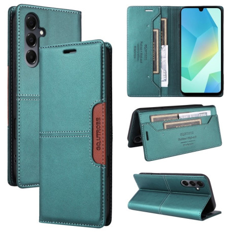 Чехол-книжка GQUTROBE G01 RFID Anti-theft Leather для Samsung Galaxy A16 - зеленый