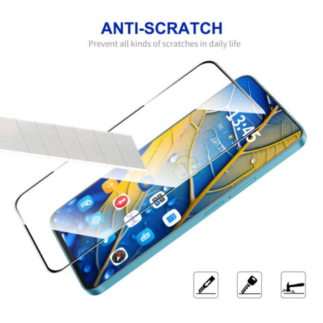 Захисне Скло ENKAY Easy Install High Alumina Silicon для Motorola Moto G05/E15 - чорне