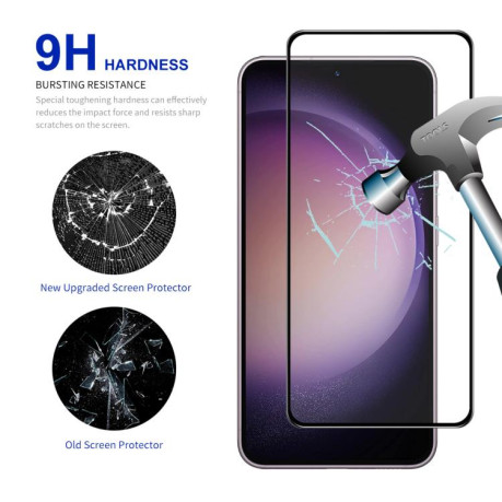 Защитное Стекло ENKAY Full Glue High Aluminum-silicon для Samsung Galaxy S25 Edge - черное