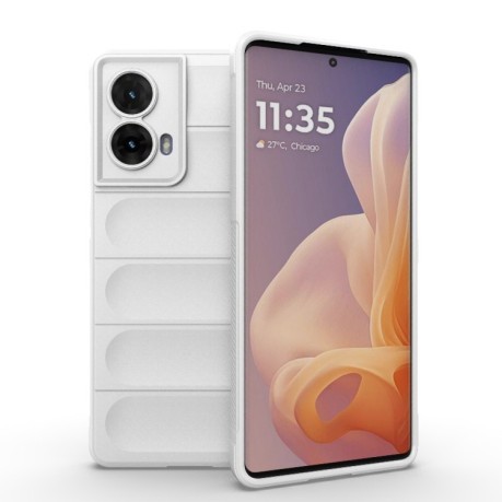Силіконовий чохол Magic Flannel для Motorola Moto G85 5G Global - білий