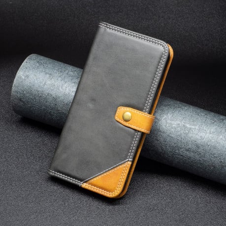 Чехол-книжка Matching Double Sewing для Samsung Galaxy A54 5G - черный