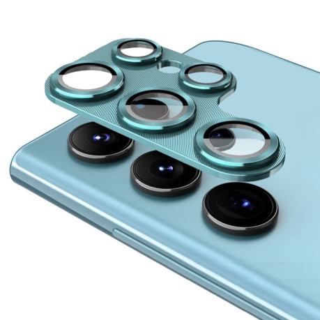 Защитное стекло на камеру ENKAY 9H Aluminium для Samsung Galaxy S23 Ultra - зеленое