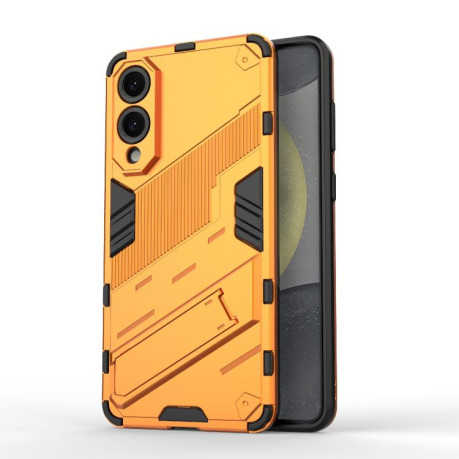 Противоударный чехол Punk Armor для Samsung Galaxy S25 Edge 5G - оранжевый