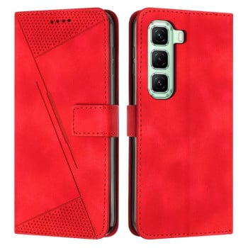 Чехол-книжка Dream Triangle Leather на Infinix Hot 50 Pro 4G - красный