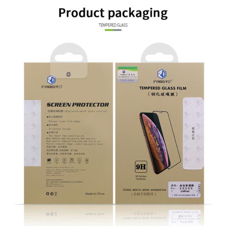 Захисне скло PINWUYO 9H 3D Full Screen на Moto G05/E15/G15/G15 Power - чорне