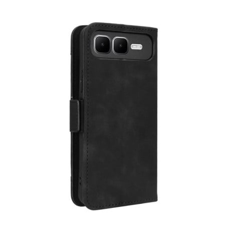 Чохол-книжка Skin Feel з м'якою фактурою Calf на Infinix Smart 10 Plus 4G - чорний